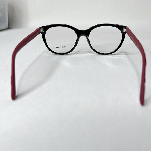 Burberry B 2176 Frames 3498 51-18 140 Polished Black w/Red Eye Glasses h3769 - Picture 3 of 7